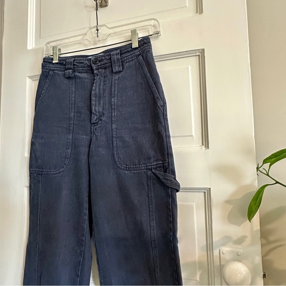 ALEX MILL Navy Cargo Pants, Sz 0 - Picture 3 of 10